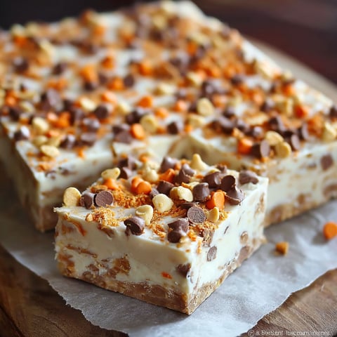 A piece of cake with chocolate and orange toppings.