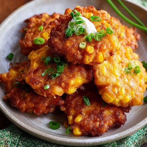 A plate of crispy cheesy corn.