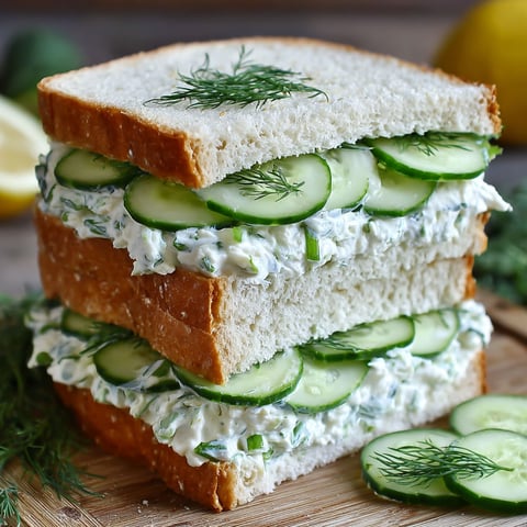 A stack of cucumber sandwiches.
