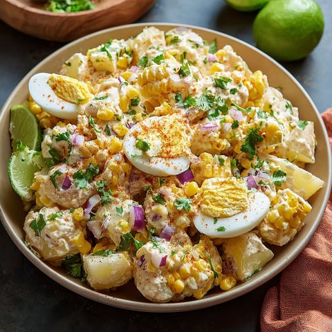 A bowl of Mexican corn salad.