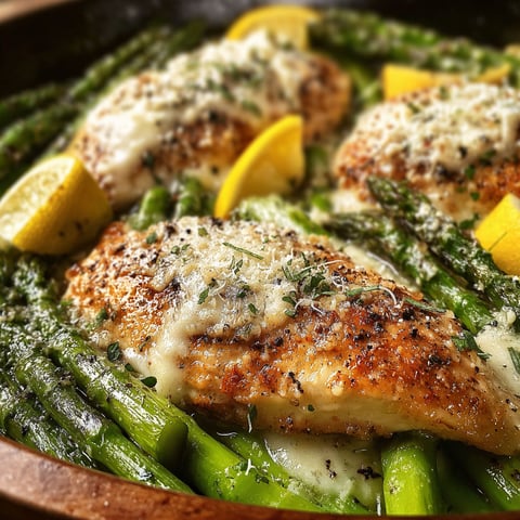 A dish of chicken with lemon and herbs.