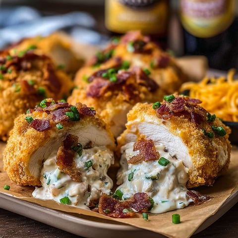 A plate of chicken with bacon and ranch dressing.