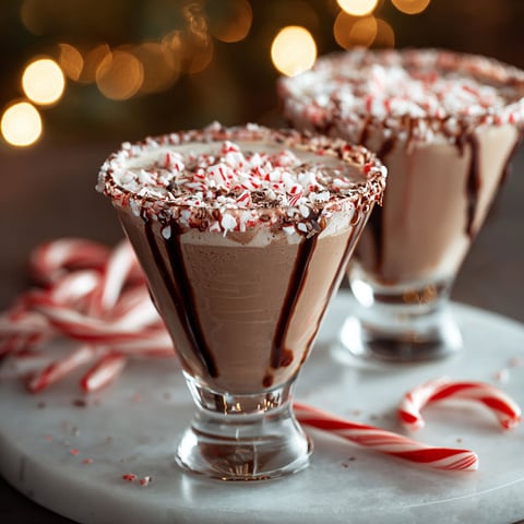 Two glasses of The Naughty Elf Cocktail.