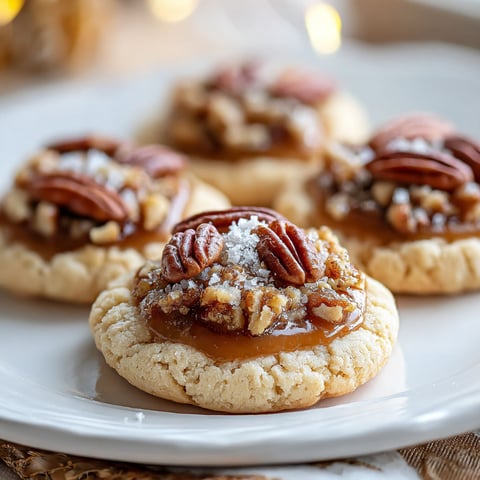 A plate of pecan pie bliss cookies.