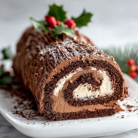 A chocolate cake with white frosting and a red berry decoration.