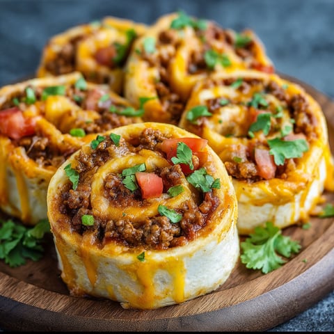 A plate of cheesy taco pinwheels.