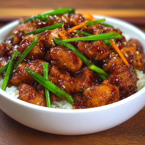 A bowl of Mongolian Spicy Chicken.