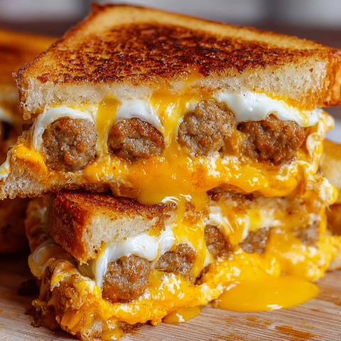 A grilled sandwich with meat and cheese.