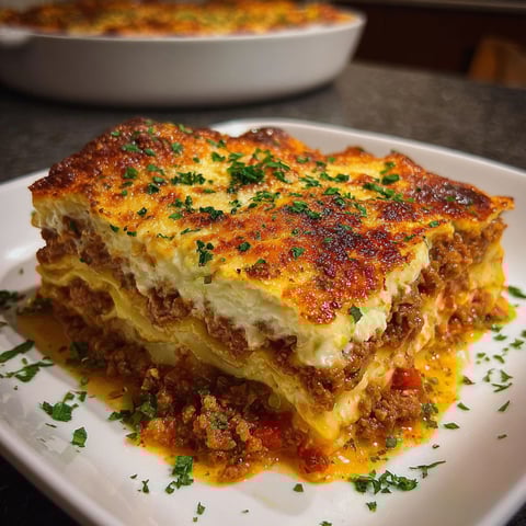 A white plate with a slice of food on it.