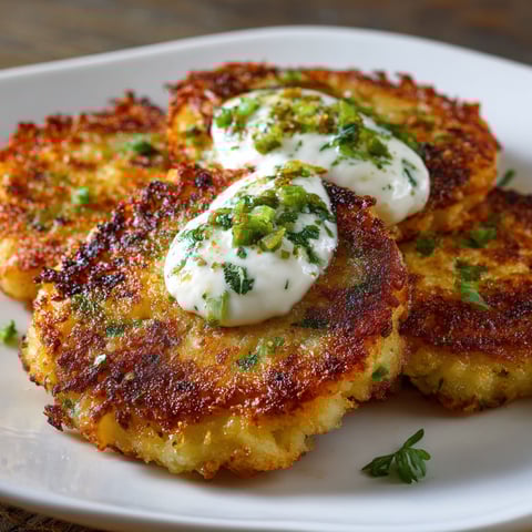 A plate of food with green toppings.