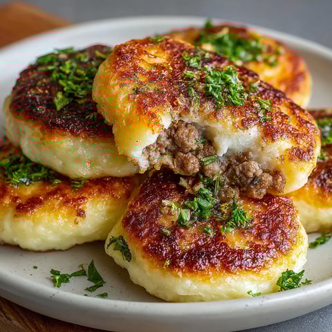 A plate of crispy meat patties.