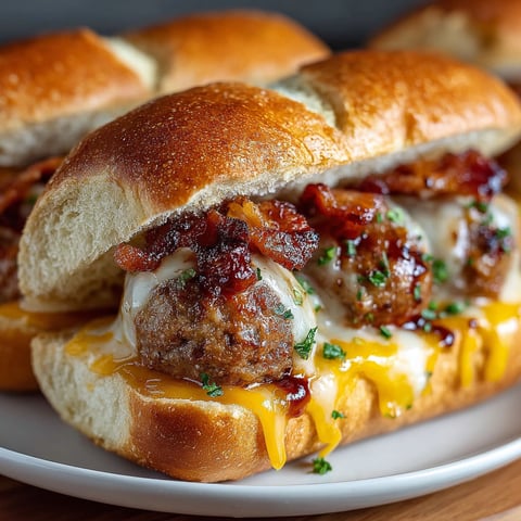 A sandwich with bacon and cheese on a bun.