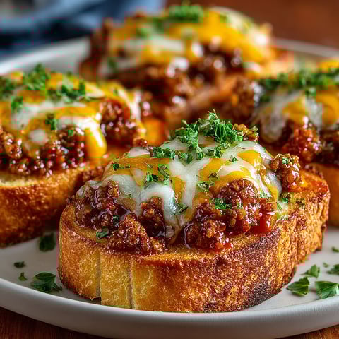 A plate of cheesy meatballs.