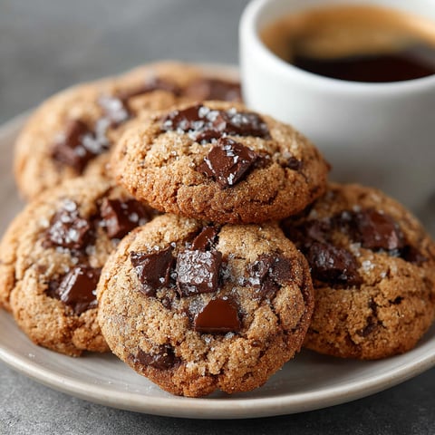 A plate of cookies with a cup of coffee.