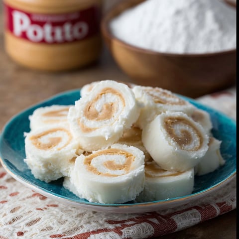 Potato candy on a plate.