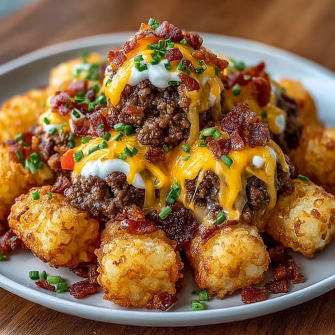 A plate of food with bacon and cheese.