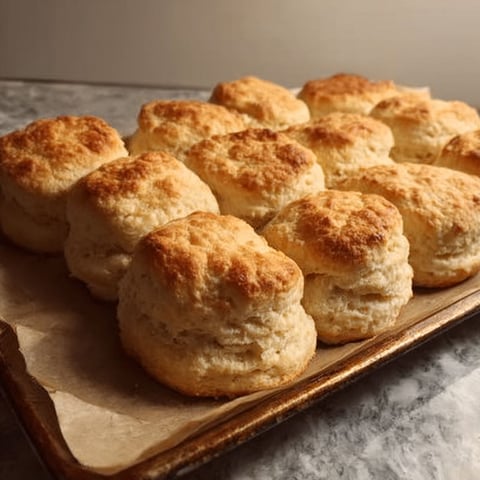 A tray of biscuits.