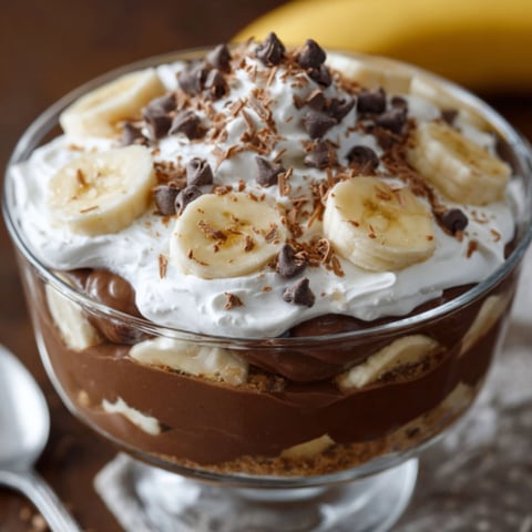 A bowl of chocolate banana fluff.