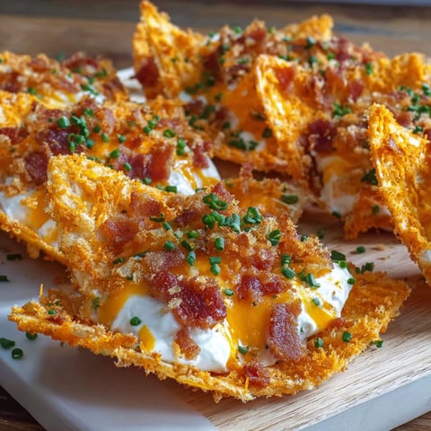 A plate of bacon wrapped cream cheese stuffed Doritos.